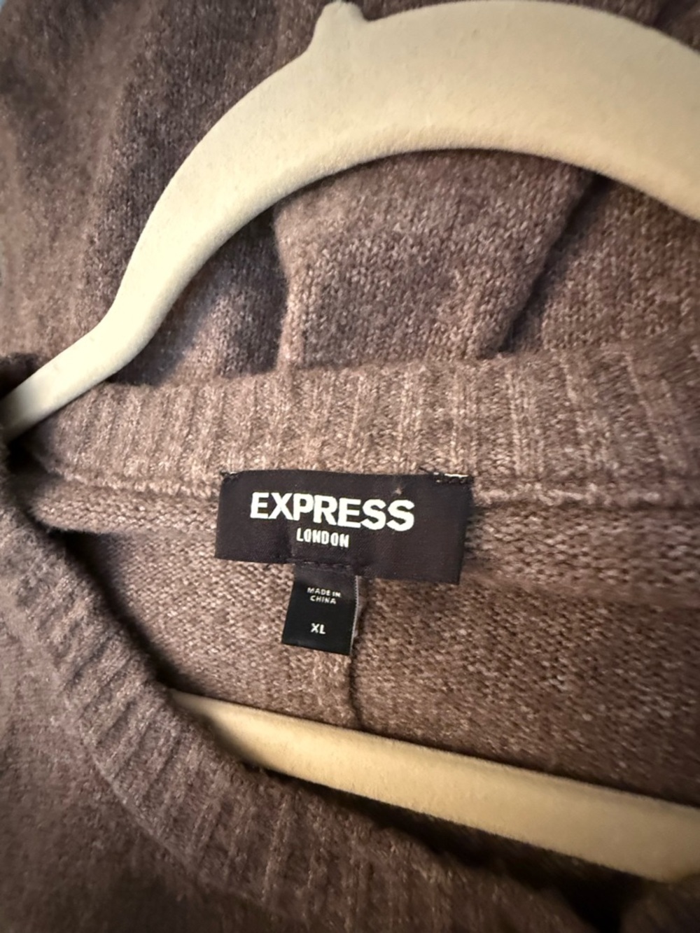Express London Brown Crewneck Sweater